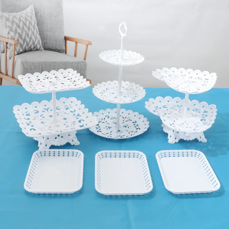 Dessert Table Decoration Decoration Birthday Cake Rack Dessert Display Rack Birthday Wedding Arrangement Afternoon Tea