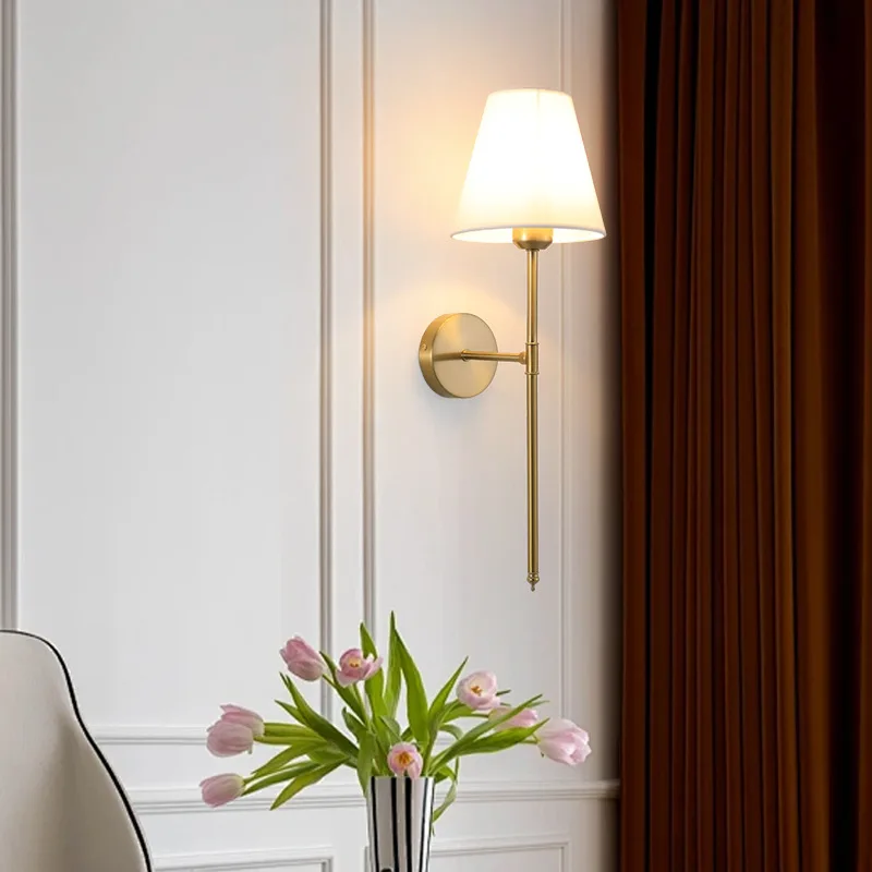 Recharge LED Wall Lamp RGB Bulb 1200mA 40*16cm Portable Bedroom Corridor Hallway Interior Luminaire Bedside Fabric Fixture