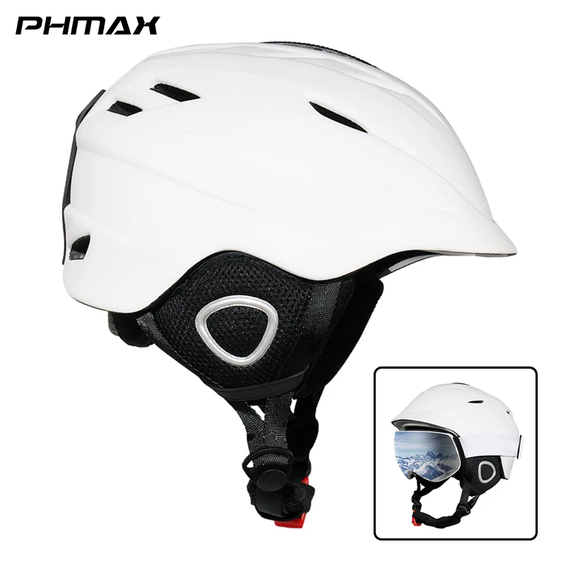 

PHMAX Skiing Helmet Winter Outdoor Sports Head Protection Hat Professional Safety Snowboard Ski Helmet For Adult Size 54-62cm