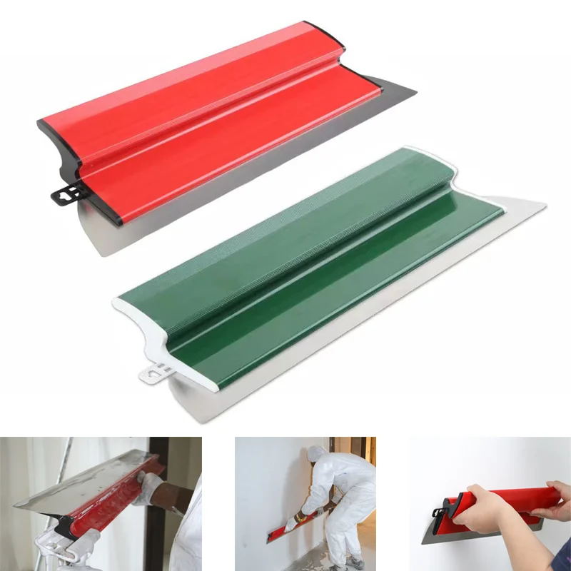 Drywall Smoothing Spatula Flexible Blade 25/40cm Spatula Finish Leveling Tools For Wall Tools And Skimming Blade For Painting 1m pcs wall ceiling plaster trimless 90 degree corner embedded led drywall aluminium profile for indoor architectural lighting