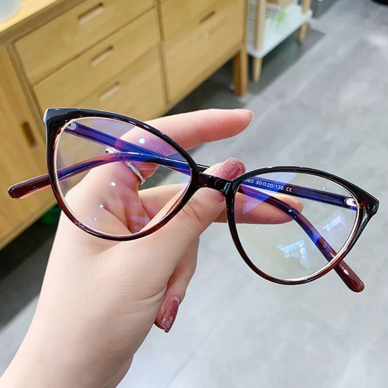 

ZUEE Fashion Women Men Anti-UV Blue Rays Glasses Computer Goggles Eyeglasses Eyewear Vision Care Classic Cat Eye Glasses
