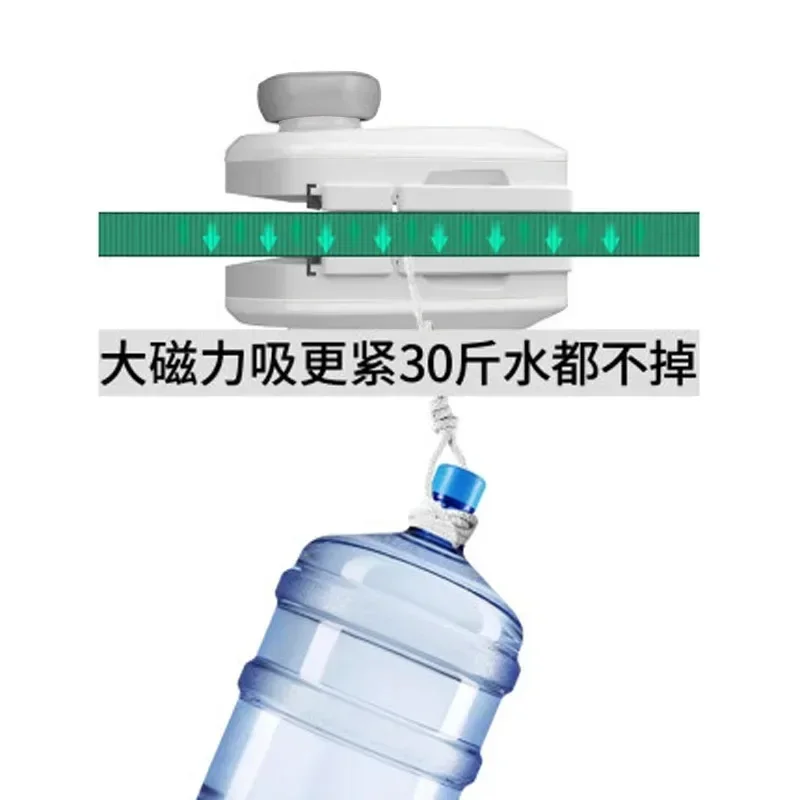 Double-side Magnetic Glass Wiper Window Cleaner Surface Cleaning Brush Triangle Cleaning Tools for Glass Windows