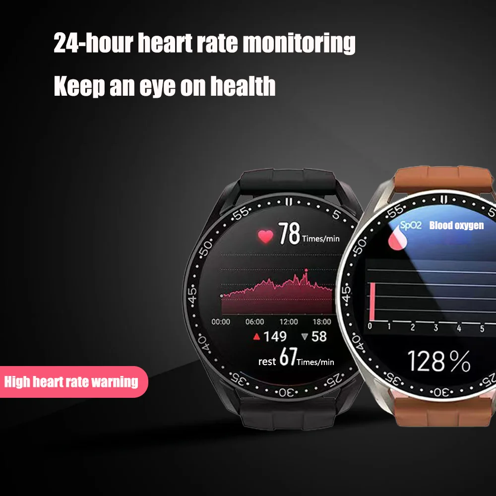 Blood Glucose Watch Heart Rate Blood Pressure Blood Oxygen Temperature Monitoring Health Sports Waterproof Non-Invasive Glucose - Image 6