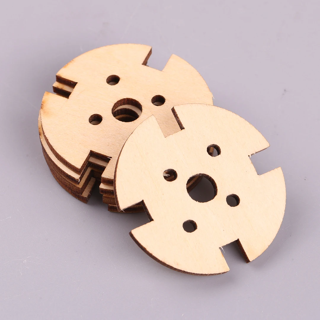 Base moteur avion DIY en bois, support moteur RC pour moteur 22 série, angle montrant l'épaisseur