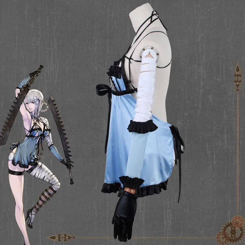 NieR Replicant 　カイネ　ウィッグ Amazon | Plazhen カイネ コスプレ 衣装 ウィッグ 武器 フル
