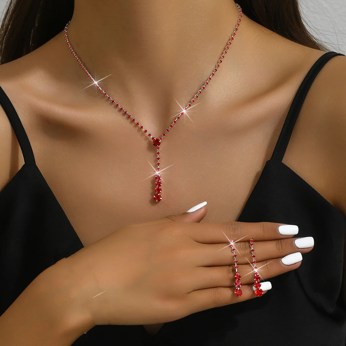 3PC Women's Trendy Copper Claw Chain Series Minimalist Necklace Earrings Jewelry Set Wedding Banquet Party Holiday Gift jewelry sets jewelry set