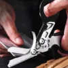 Stainless Steel Emergency Scissors and Pliers, Medical Trauma Shears Outdoor Camping Rescue Tool with Cutter and Glass Breaker 3