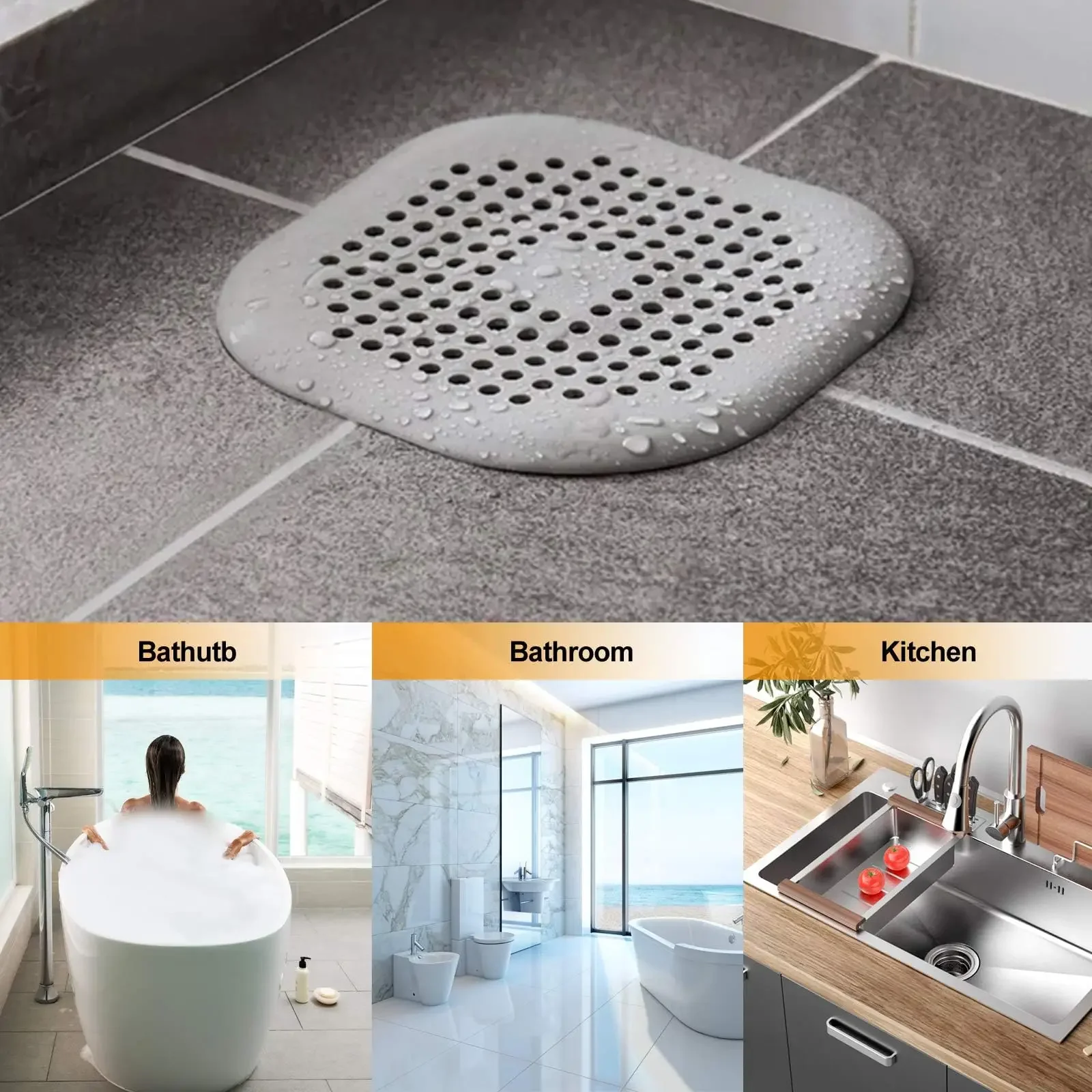 Plug Stopper Kitchen Sewer Silicone Bathroom Floor Bathtub WaterFilter Home Accessories shower drain hair catcher sink strainer 4