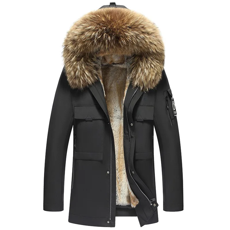 Pai Overcomes The Integration of Whole Mink Fur and Fur Men's Mink Inner Tank Nick Suit Fur Thickened Winter Coat