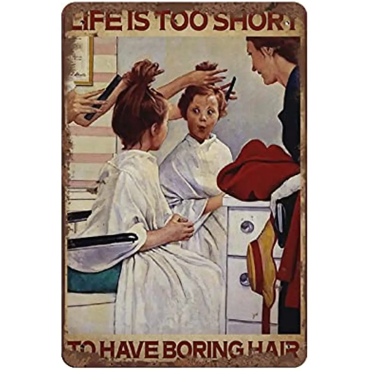 

Винтажная Жизнь слишком короткая Парикмахерская винтажная жестяная вывеска парикмахерский подарок для влюбленных декор для стрижки смешная жестяная вывеска для дома офиса кафе бара