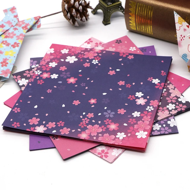 20pcs Japanese Origami Paper Flower Floral Scrapbook Paper