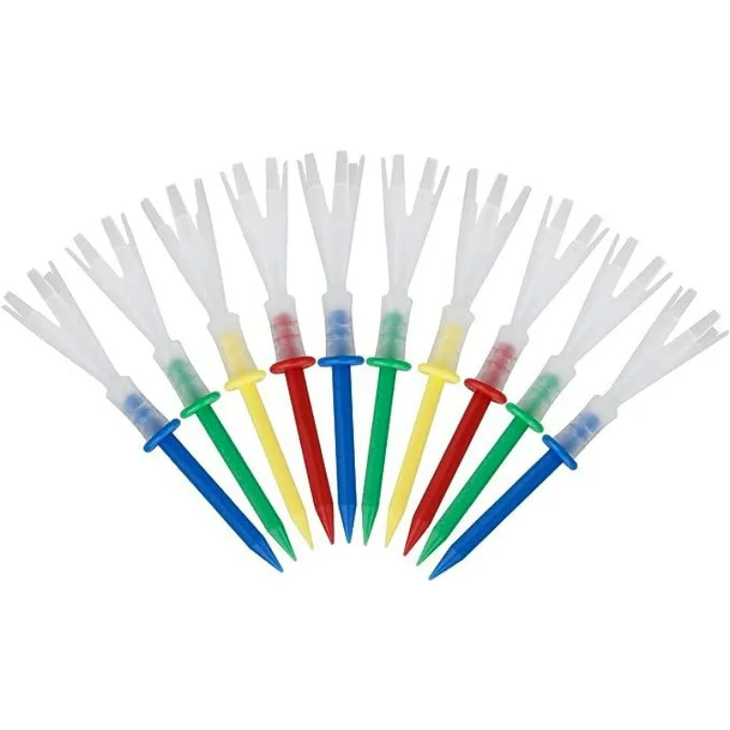 10Pcs 플라스틱 골프 스터드 볼 홀더 6 프롱 스터드 골프 티 골프 액세서리 및 용품 골프 공 마커 골프 액세서리