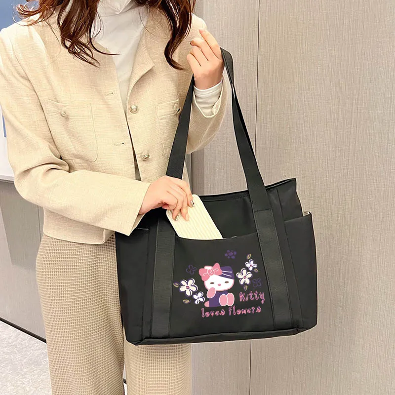 Hello Kitty Women's Cute Shoulder Bag 2024 Popular Women's Backpack Cartoon Handbag Large Capacity Multifunctional Shoulder Bags