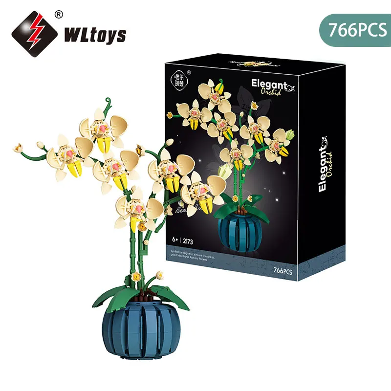 Flower Building Blocks Kit DIY Flowers Block Toys