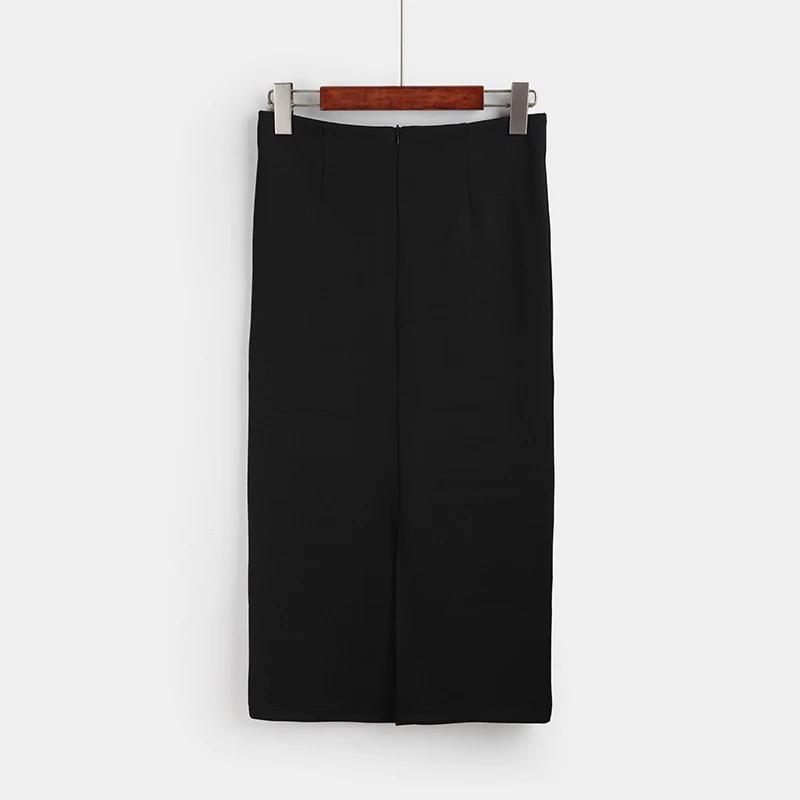 New Women Slim High Waist Long Section Of The Thin Split Step Hip Professional Skirts