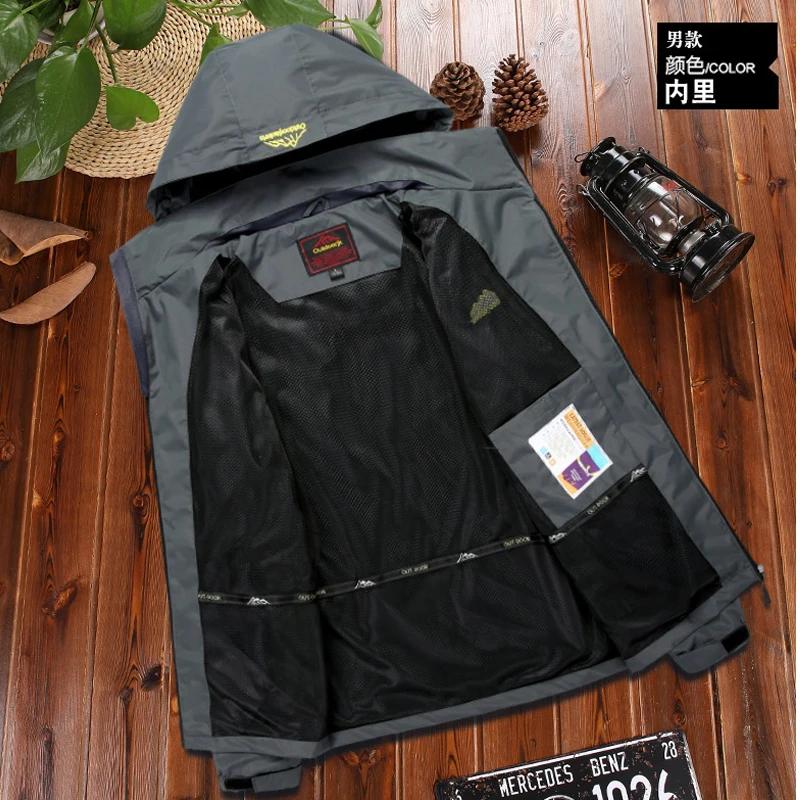 Hiking Jackets Waterproof Hiking Jackets Waterproof Jacket Waterproof Coats Softshell Jackets Softshell Hoodie Breathable Men Summer Spring
