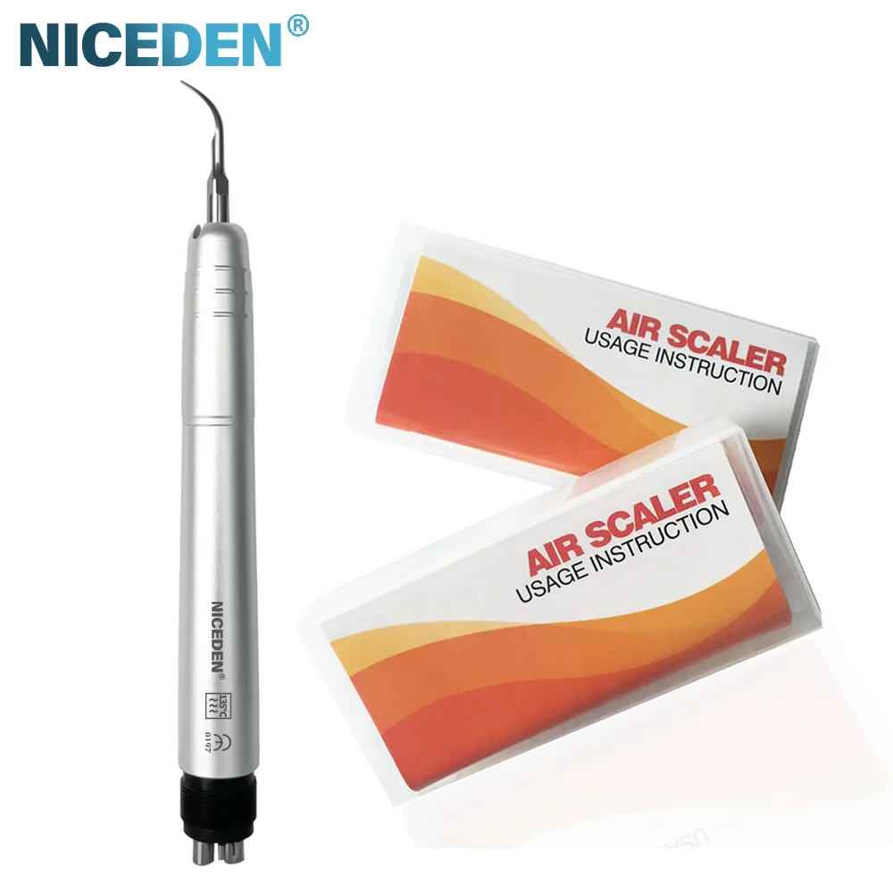 Dental Ultrasonic Air Scaler with 3 Tips Tooth Calculus Remover Cleaning Tool Handpiece Cleaner Dentist Lab Whiten Tooth
