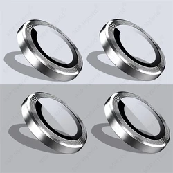 Enhanced Metal Ring + Tempered Glass Camera Lens Protector Cap Cover - Poco F8 Pro (Sliver - 02)