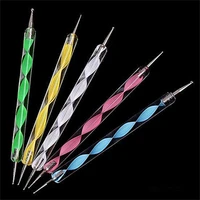 5Pcs Double Ends Dotting Pens Marbleizing Painting Tool Nail Art Dot Manicure Polish DIY Point drill Pen 1