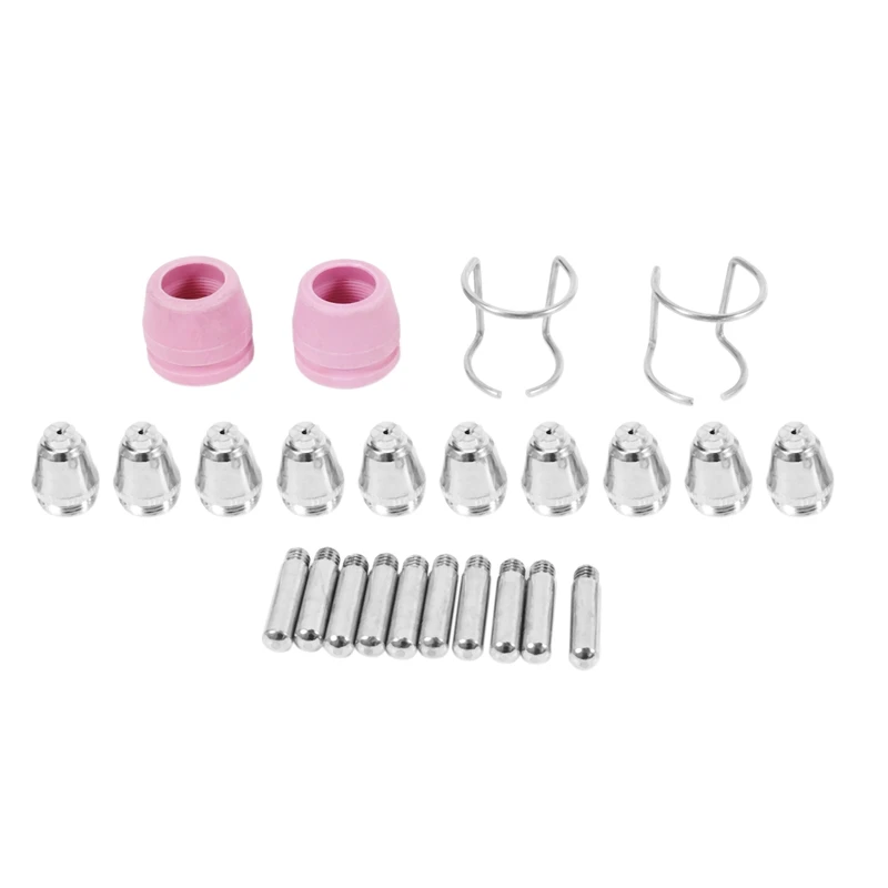 SG-55 AG-60 WSD-60 플라즈마 커터, 절단 토치 팁 노즐, 소모품 키트, 플라즈마 전극 깍지, 빅딜, 24PCs