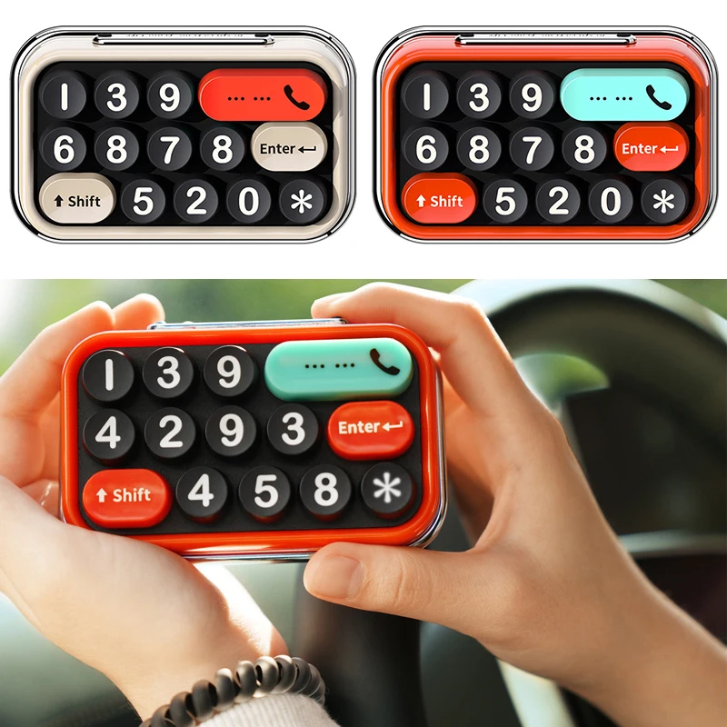 

Car Accessory Creative Keyboard Temporary Parking Card License Phone Number Plate Hidden Car Stop Sign Auto Interior Accessories