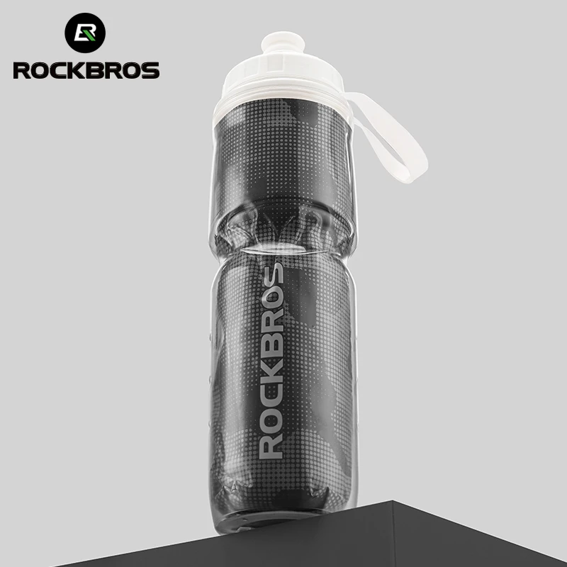 670ML Bicycle Water Bottle Insulated Cycling Water Bottle Gym Running Sports MTB Road Bike Thermal ROCKBROS bicycle water bottle water bottle sports bottle
