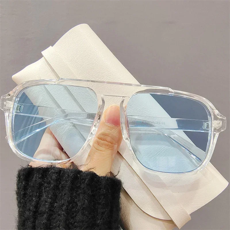 Men's Vintage Oversized Sunglasses - Classic Sport Design with UV400 Protection