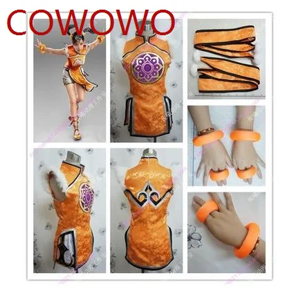 

Костюм для косплея COWOWO Tekken ling xiaoyu LiLi, полный комплект с браслетом для волос