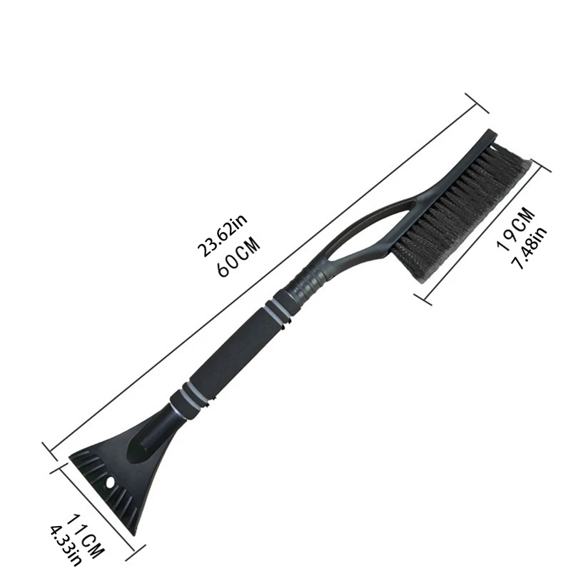 Detachable Car Snow Shovel Winter Ice Scraper Sweeping Brush sponge handle Window Windshield Cleaning Scraping Removal Tool