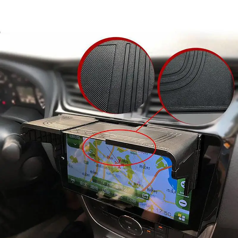 GPS 스크린 자동차 햇빛가리개 자동 GPS 네비게이터, 유연한 바이저 익스텐션, 햇빛 보호 블록, 인테리어 예비 부품