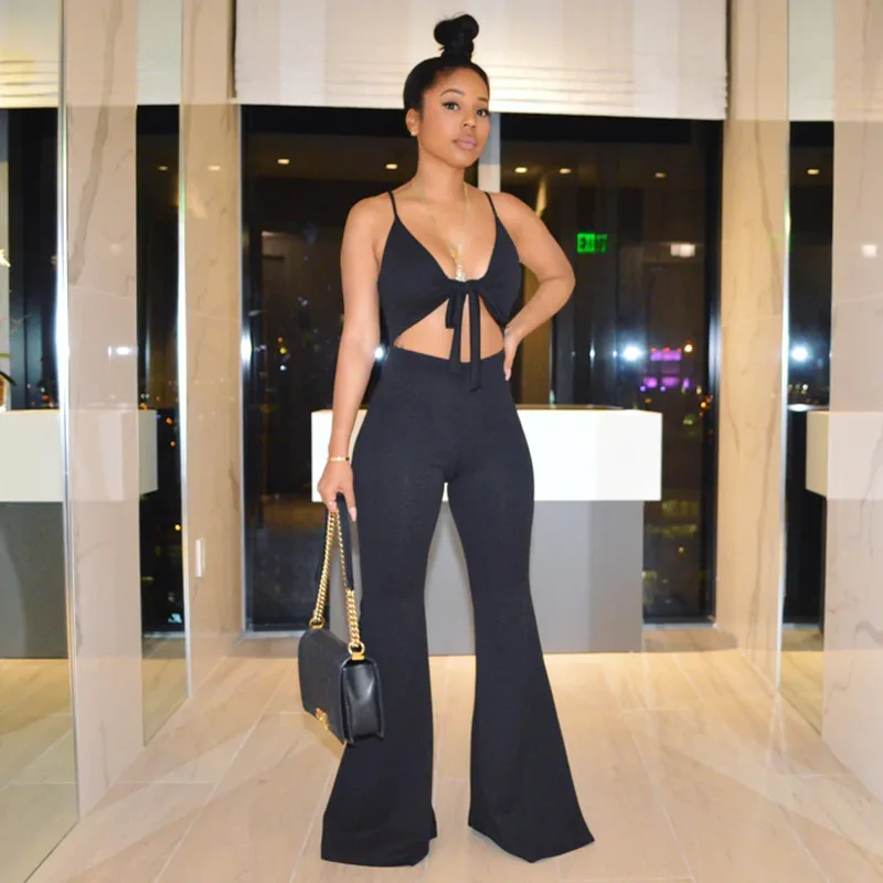 2022 Casaul Women Tracksuit Two Piece Set Sportwear Matching Set Solid Color Crop Tank Top + Long Pants Clothes For Women Outfit