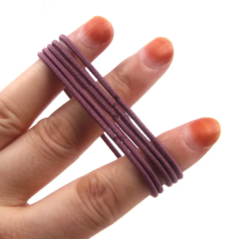 50 teile/los Damen Mode Gummiband Einfache Einfarbig Y2K Pferdeschwanz Dekoration Geeignet für Den Täglichen Verschleiß Mädchen Haar Zubehör – Detail 8