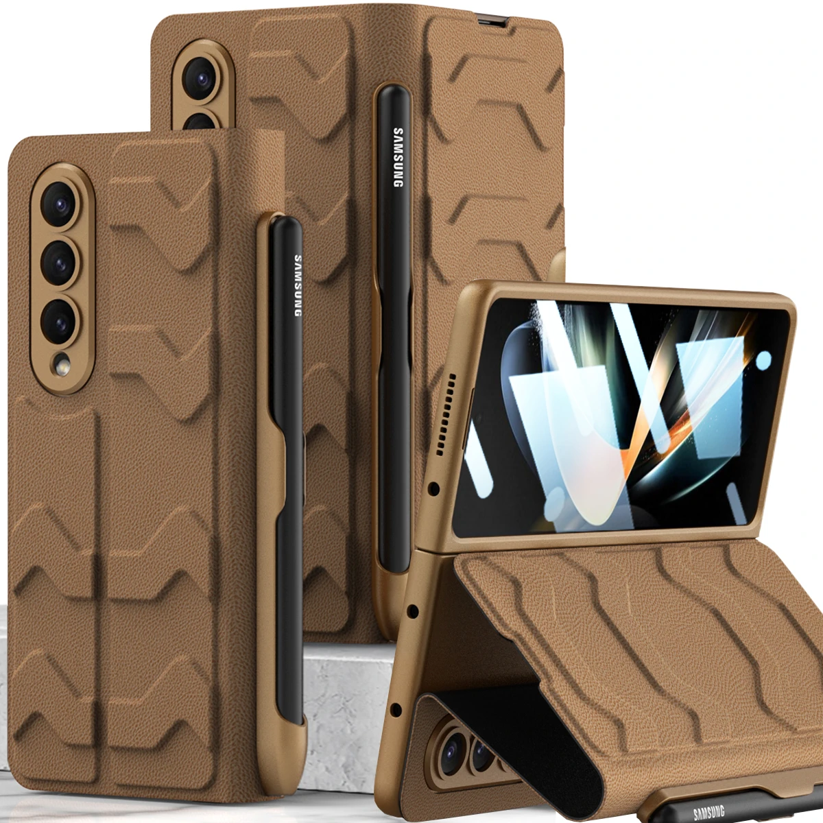 Samsung Galaxy Z Fold 4 Case Pen Samsung Fold 4 Leather Case Mobile