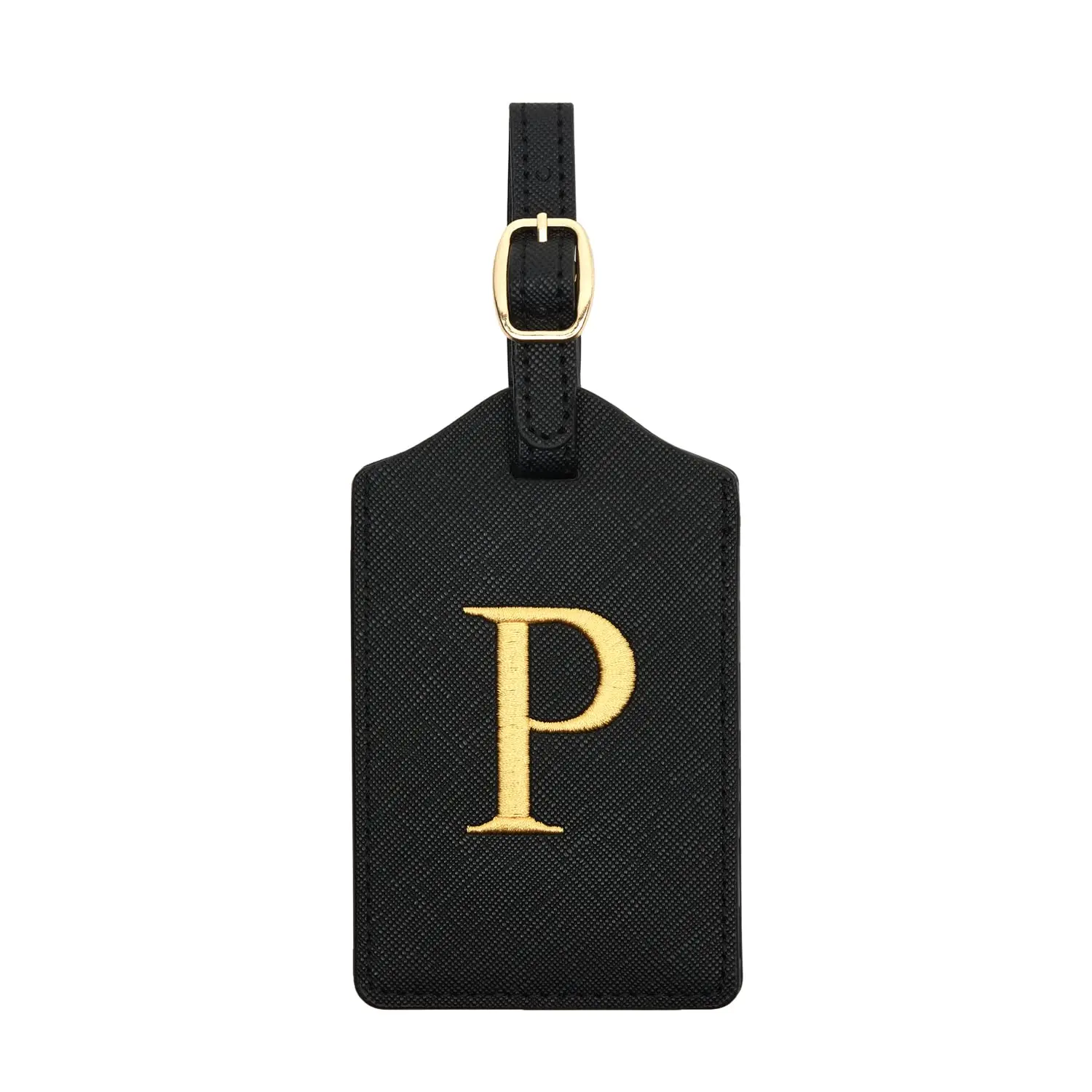 Enhanced PU Leather Luggage Tag with Privacy Cover & Name Card Slot