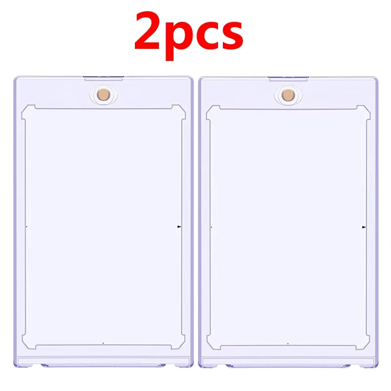Magnetic Holder Trading Cards Protectors Hard Plastic Sleeves Display Case Pokemon Baseball Sports Yugioh Standard Card 35PT