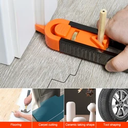Règle de traçage, jauge de Contour avec verrouillage, crayon réglable, outil de mesure précis pour le travail du bois, en Stock 