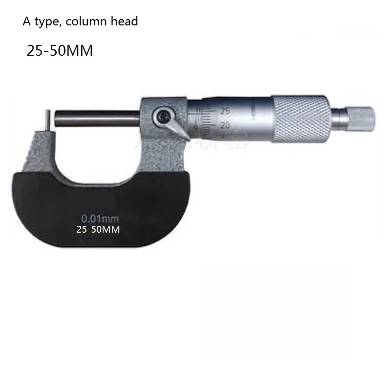 0-100MM 마이크로미터 산업용 측정 튜브 파이프 벽 두께 나사 게이지 나사산 외부 마이크로미터 m