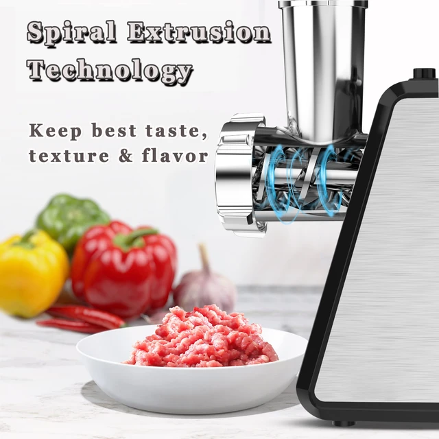 Meat Grinder Heavy Duty 3 in 1 Electric Powerful Home Sausage Stuffer Meat  Mincer Food Processor with Tomato Juicer - AliExpress