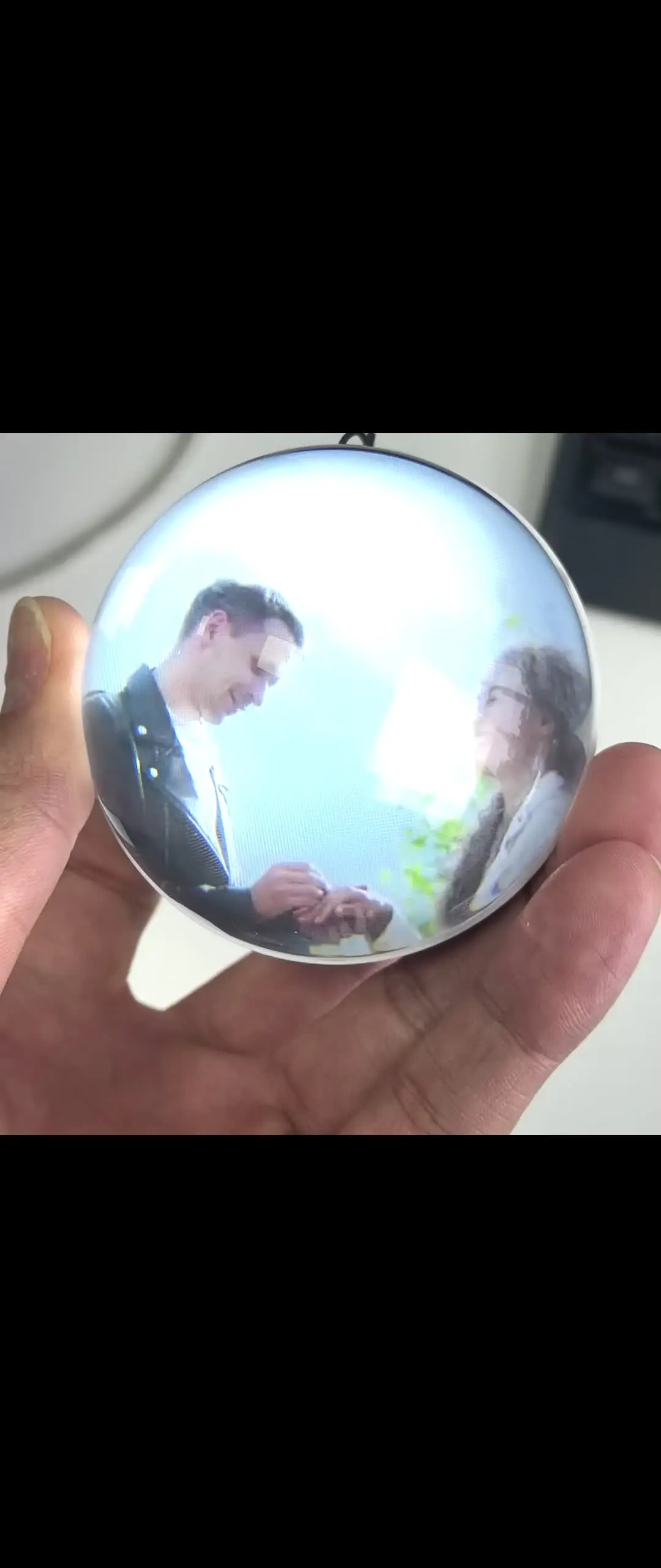 Memory Sphere Lamp – 2.7" 3D Crystal Ball Video & Photo Display, Uploadable Personalized Keepsake For Anniversary, Birthday, Wedding