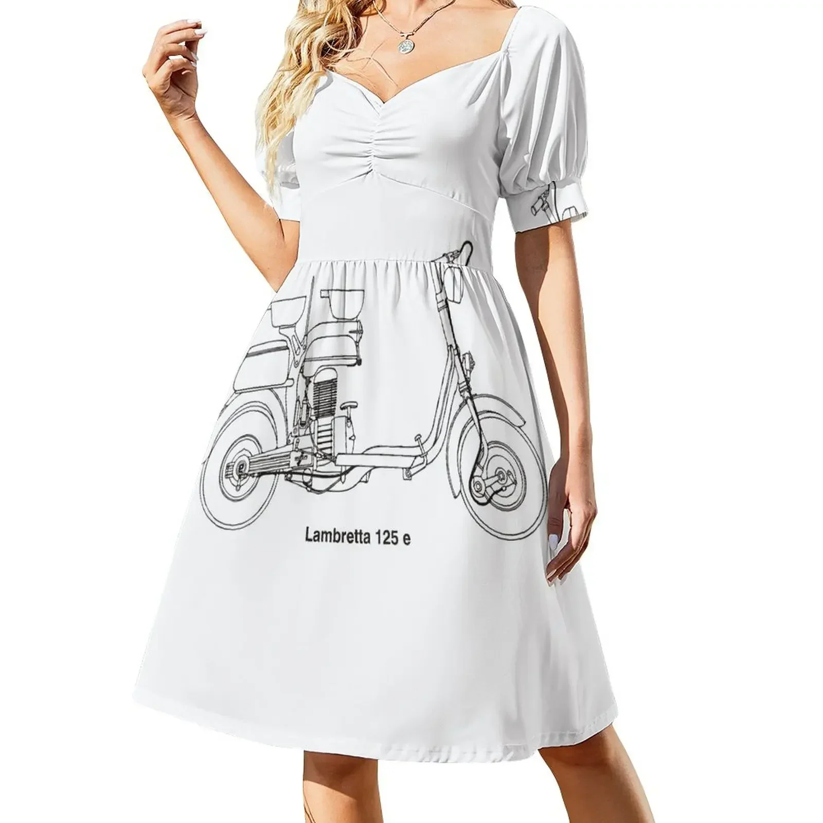 Copia de Lambretta 125 e Vestido de manga corta Vestido de verano para mujer Conjuntos elegantes para mujer Vestido de noche Hada