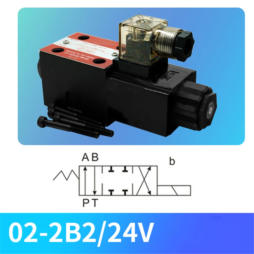 022B224V220VHydraulicSolenoidValveDSG02SingleheadDirectional