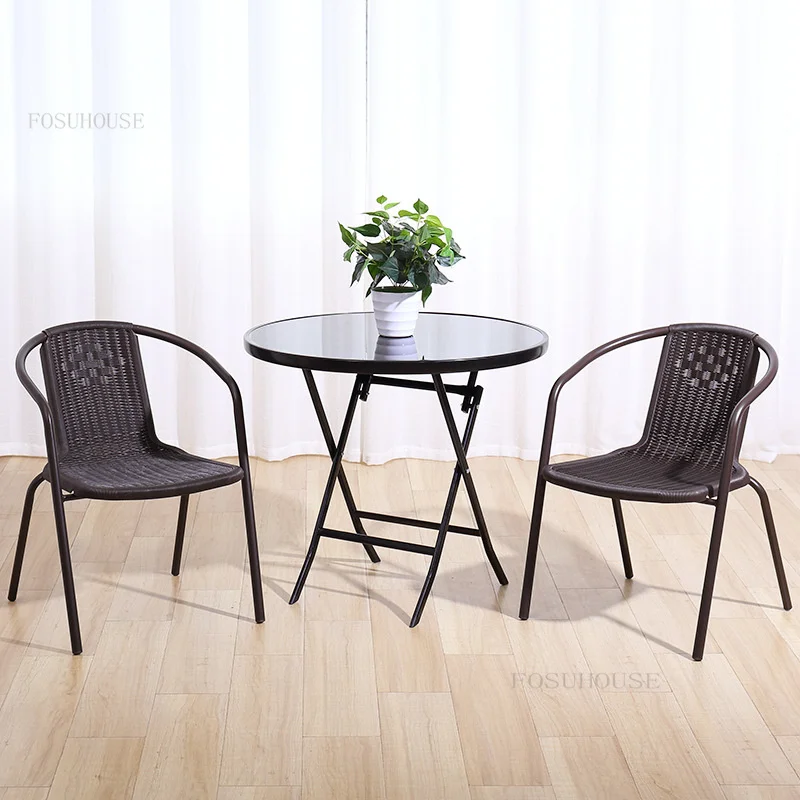 Modern Minimalist Outdoor Chairs Table for Outdoor Courtyard Leisure Garden Balcony Tables Chairs Garden Furniture Sets