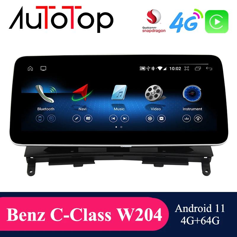 AUTOTOP автомобильный радиоприемник с навигацией GPS стерео для Mercedes Benz C-Class W204 S204 2008