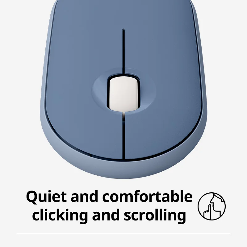 Logitech PEBBLE Wireless Bluetooth Mouse Dual Mode Mute Office Mouse Girls Compact Portable Laptop Ipad Tablet wireless mouse
