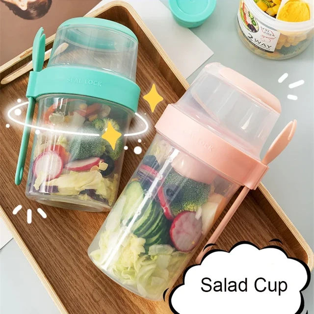 Filles de petit déjeuner portable à emporter, tasse à salade en