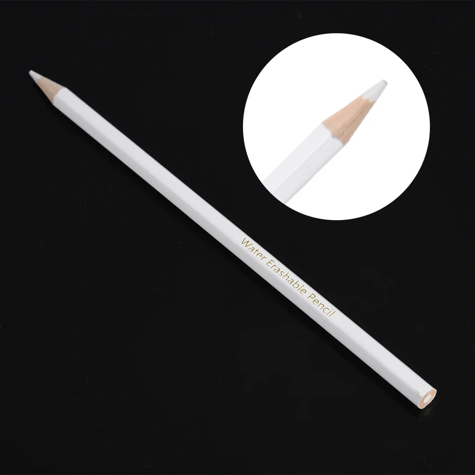 Matita per marcatura del tessuto, con pennello, penna a gesso per cucito, matite per tessuti, per cucito, marcatura e tracciamento, 3 pezzi