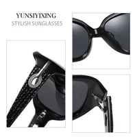 YSYX lunettes De soleil polarisées pour femmes marque lunettes De soleil design mode classique grand cadre verre femme Vintage Oculos De Sol ST2012 4