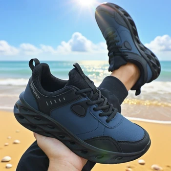 عالية الجودة النساء أحذية رياضية جديدة الانزلاق على تنفس شبكة الرجال ضوء امتصاص الصدمات تنس أحذية مشي بلون أحذية رياضية الرجال 4