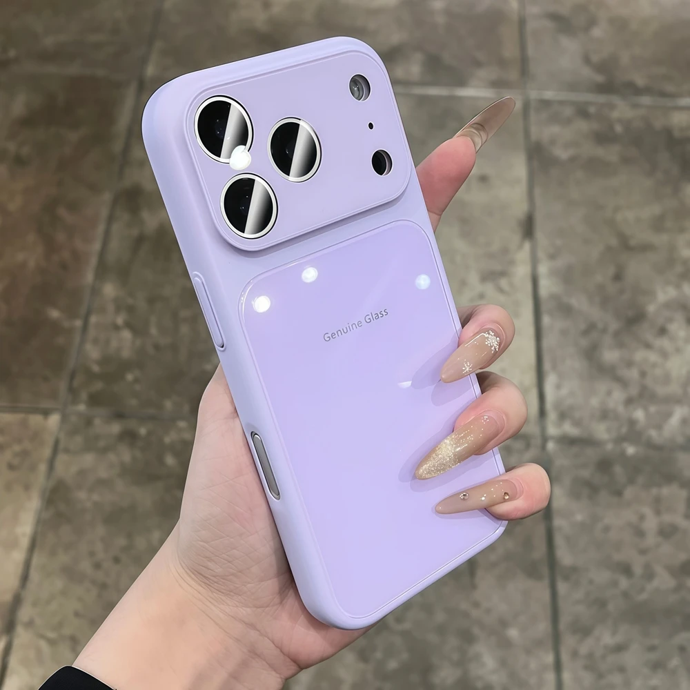 Echtes Glas Handyhülle Stoßfest Für Iphone Pro Max Plus_voghion.com