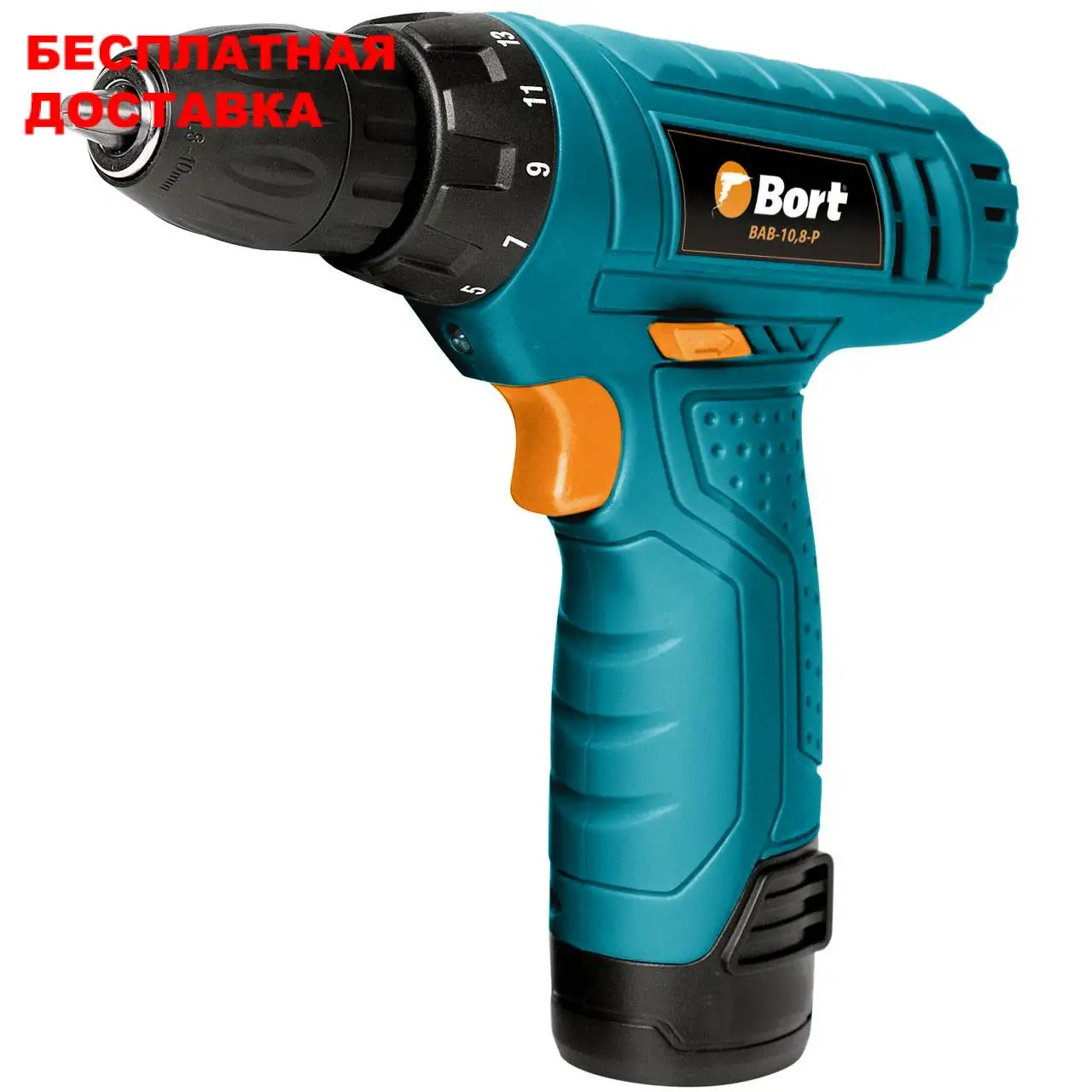 Cordless drill / driver Bort BAB-10 8-P Electric screwdriver battery rechargeable for ice screws brushless Power tool heimerding |